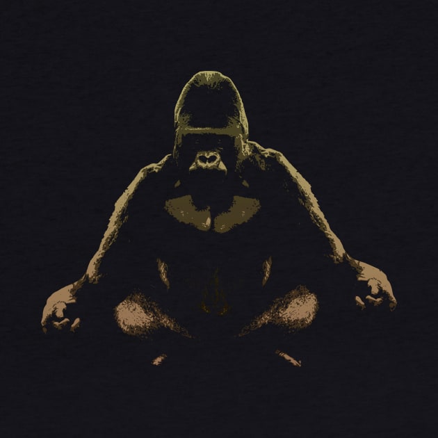 Ape Meditating by bronzarino